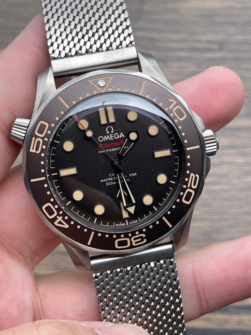 Replica Omega 5A Quality Titanium 8806 Clone Movement 1：1 42mm 007 No Time To Die Seamaster VS Factory Watch