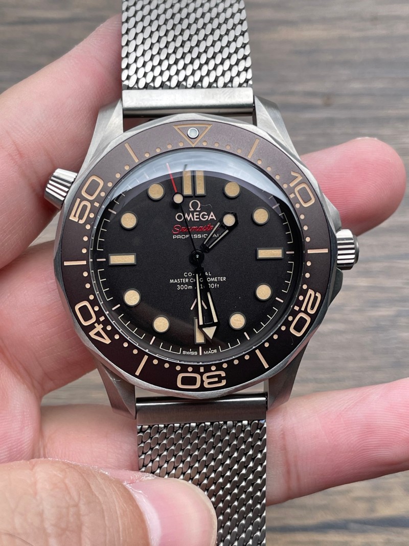 Replica Omega 5A Quality Titanium 8806 Clone Movement 1：1 42mm 007 No Time To Die Seamaster VS Factory Watch