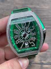 Replica Franck Muller Watch V45 3A Quality 2813 Movement 44mm Diamond Case Copy FM Watches