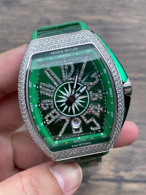 Replica Franck Muller Watch V45 3A Quality 2813 Movement 44mm Diamond Case Copy FM Watches