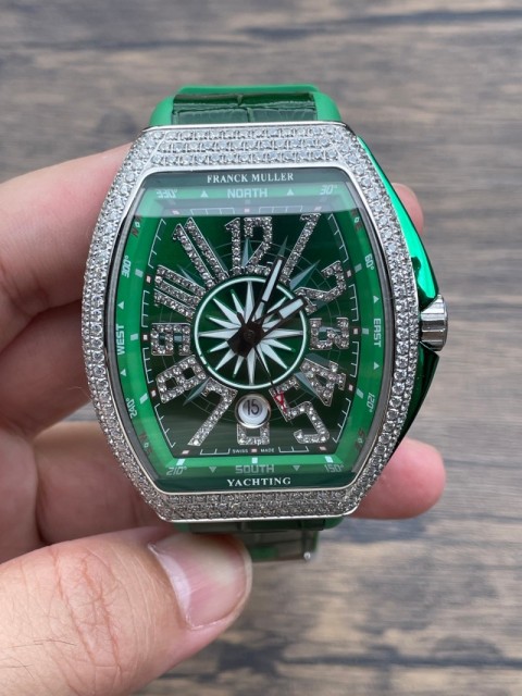 Replica Franck Muller Watch V45 3A Quality 2813 Movement 44mm Diamond Case Copy FM Watches