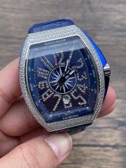 Replica Franck Muller Watch V45 3A Quality 2813 Movement 44mm Diamond Case Copy FM Watches
