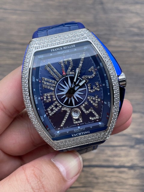 Replica Franck Muller Watch V45 3A Quality 2813 Movement 44mm Diamond Case Copy FM Watches