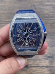 Replica Franck Muller Watch V45 3A Quality 2813 Movement 44mm Diamond Case Copy FM Watches