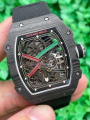 Replica Richard Miller RM067 5A Quality Clone Movement Carbon Case Thin Thickness 1：1 RM Factory Watch