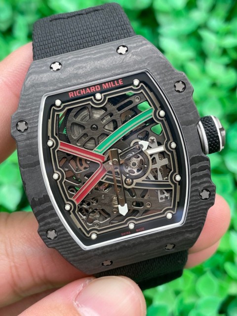 Replica Richard Miller RM067 5A Quality Clone Movement Carbon Case Thin Thickness 1：1 RM Factory Watch