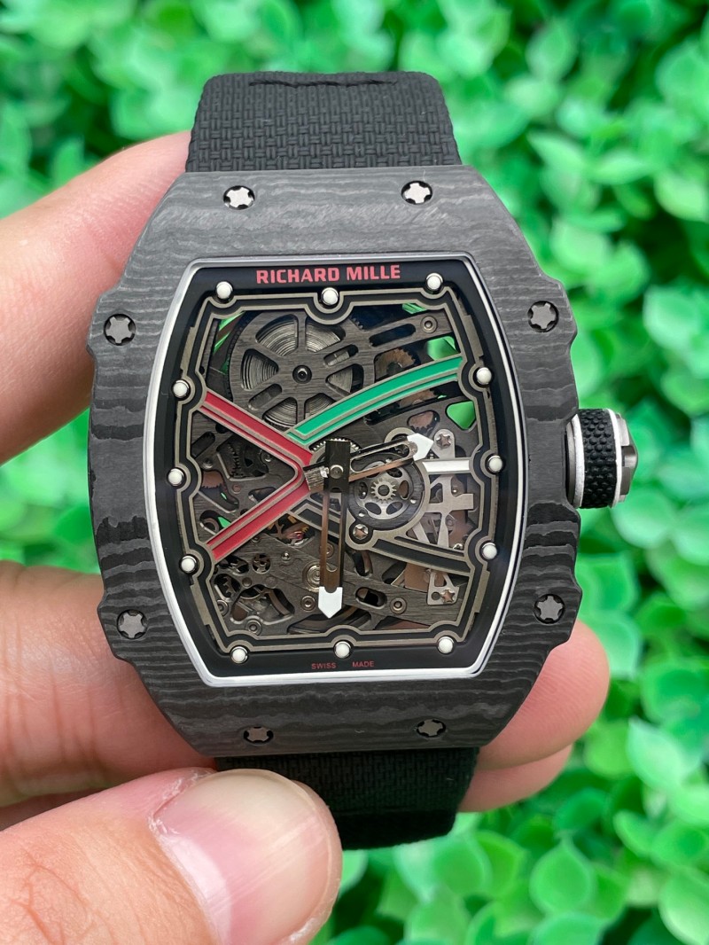 Replica Richard Miller RM067 5A Quality Clone Movement Carbon Case Thin Thickness 1：1 RM Factory Watch