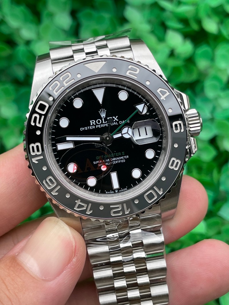 Replica Rolex Watch 3285 Movement 904L Steel 40mm 1:1 VS Factory Bruce 72 Hours Power GMT Master Watch