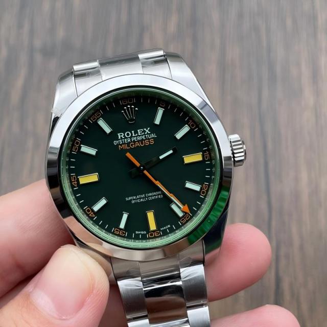 Replica Rolex Watch 5A Quality 3230 Clone Movement 904L Steel Milgauss 1：1 41mm VS Factory Oyster Perpetual Watch