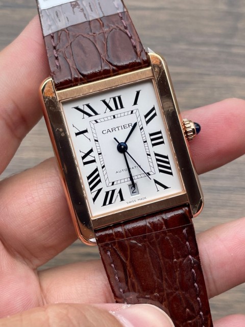 Replica Cartier Watch 5A Super Clone Quality Swiss Quartz Movement 35*26 mm Tank Watch