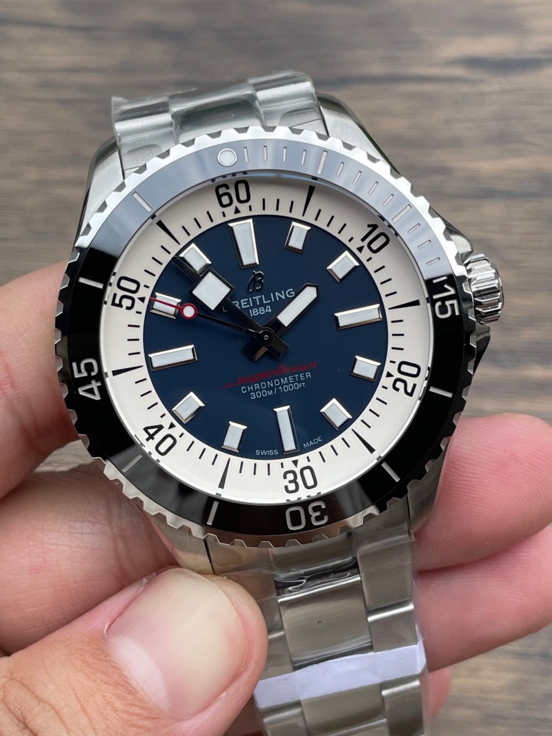Replica Breitling 5A Super Clone Quality 2824 Movement Stainless Steel Waterproof 1：1 42mm BLS Factory SUPEROCEAN Watch