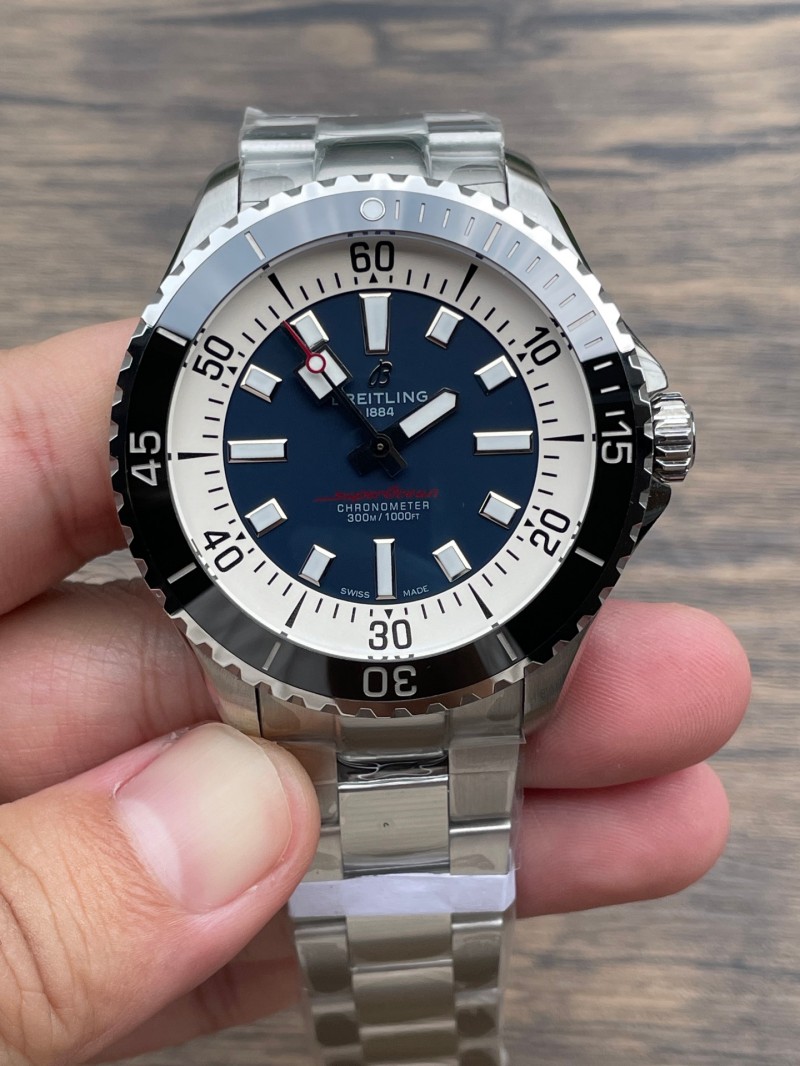 Replica Breitling 5A Super Clone Quality 2824 Movement Stainless Steel Waterproof 1：1 42mm BLS Factory SUPEROCEAN Watch