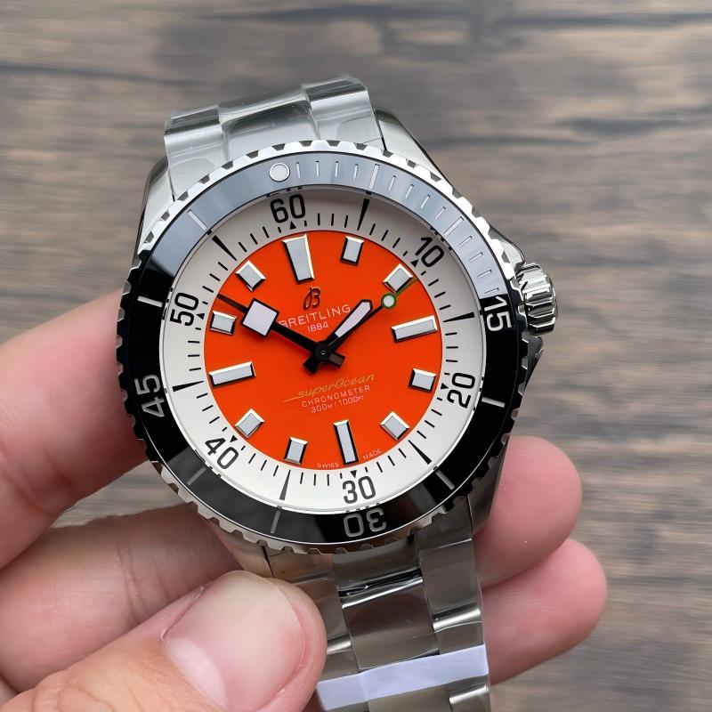Replica Breitling 5A Super Clone Quality 2824 Movement Stainless Steel Waterproof 1：1 42mm BLS Factory SUPEROCEAN Watch