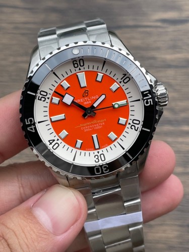 Replica Breitling 5A Super Clone Quality 2824 Movement Stainless Steel Waterproof 1：1 42mm BLS Factory SUPEROCEAN Watch