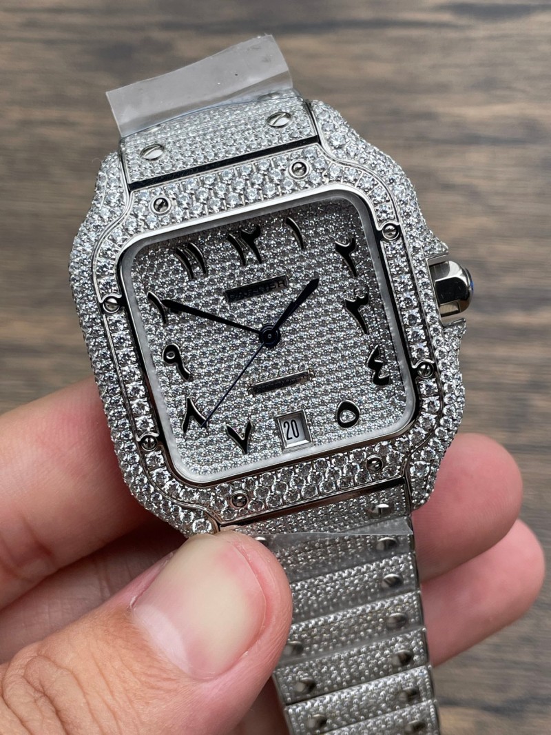 Replica Cartier Watch 5A Super Clone Quality Quick-Release Function 9015 Movement 40mm AMG Factory Santos  Luxury Watch