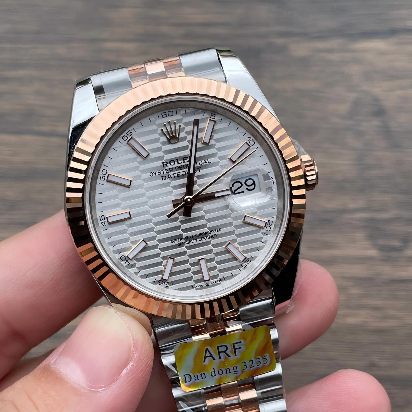 Replica Rolex Watch 5A Super Clone Quality 3235 Clone Movement 904L Steel 1：1 41mm ARF Factory Datejust Watch
