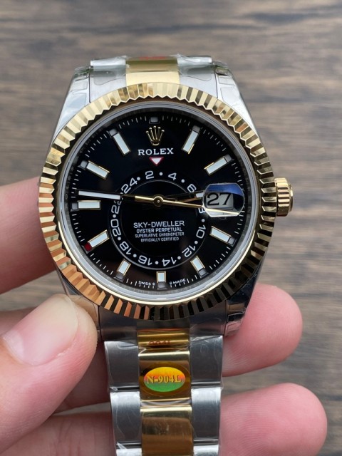 Replica Rolex Watch 5A Super Clone Quality 9901 Movement 904L Steel 1:1 42mm Noob Factory Sky Dweller Watch