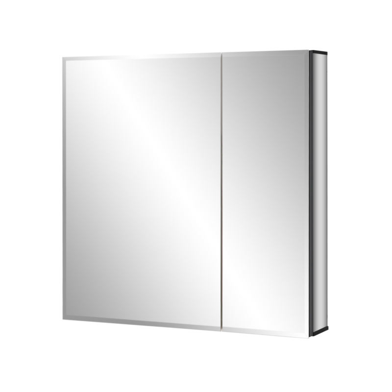 Fundin Black Aluminum Medicine 24 x 24 Inch Recessed or Surface