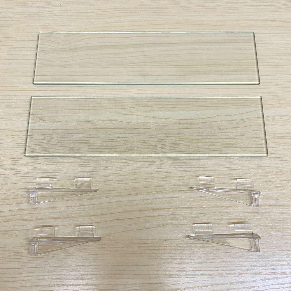 Tempered glass shelves and bracket for Fundin 15 x 24 inch cabinet