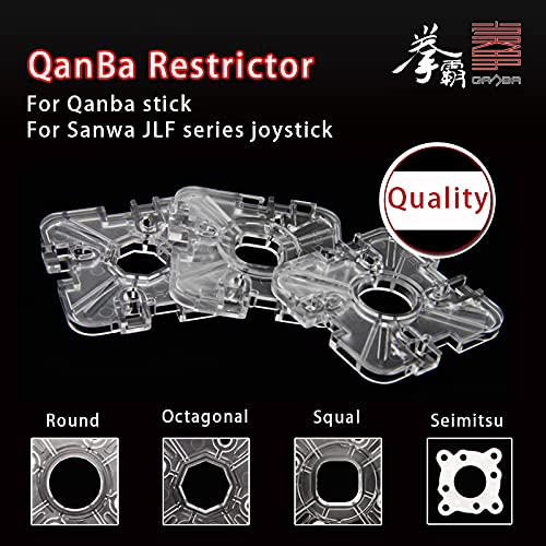 QANBA Replacement Restrictor Plate Octagonal Restrictor Gate forSanwa Seimitsu Joystick