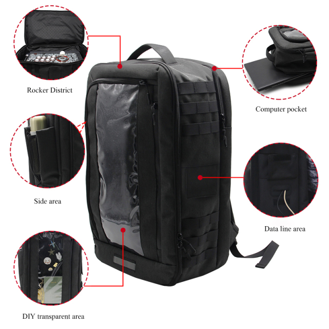 QANBA Shield Display Window Travel Arcade Joystick Backpack