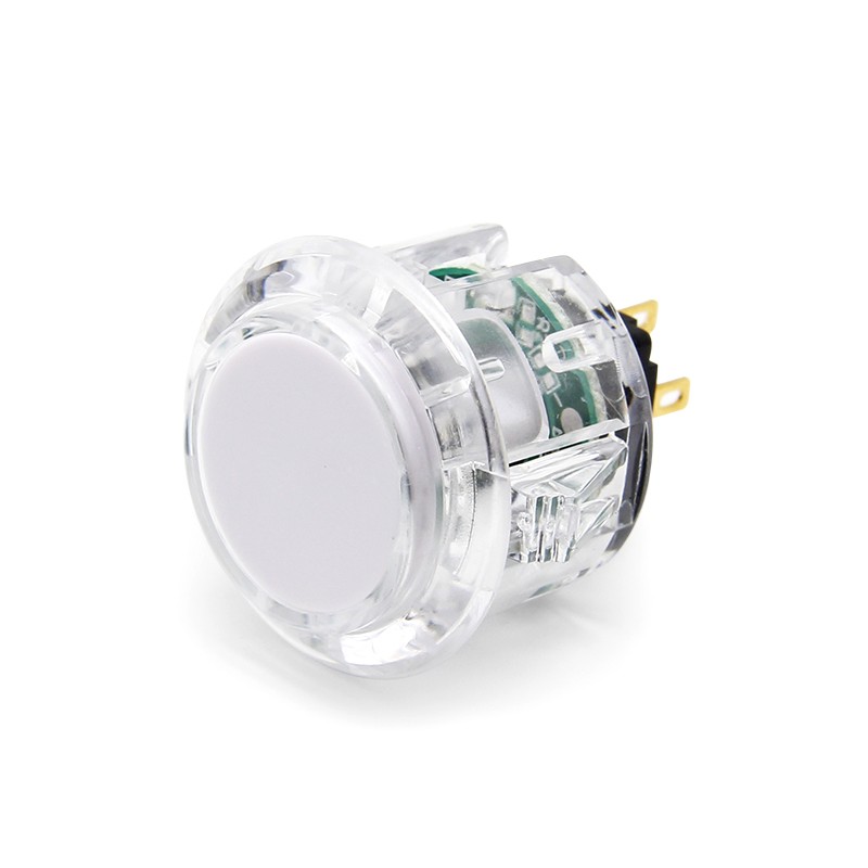 QANBA 30mm LED Arcade Buttons Illuminated Snap In Push Button With Blue LED