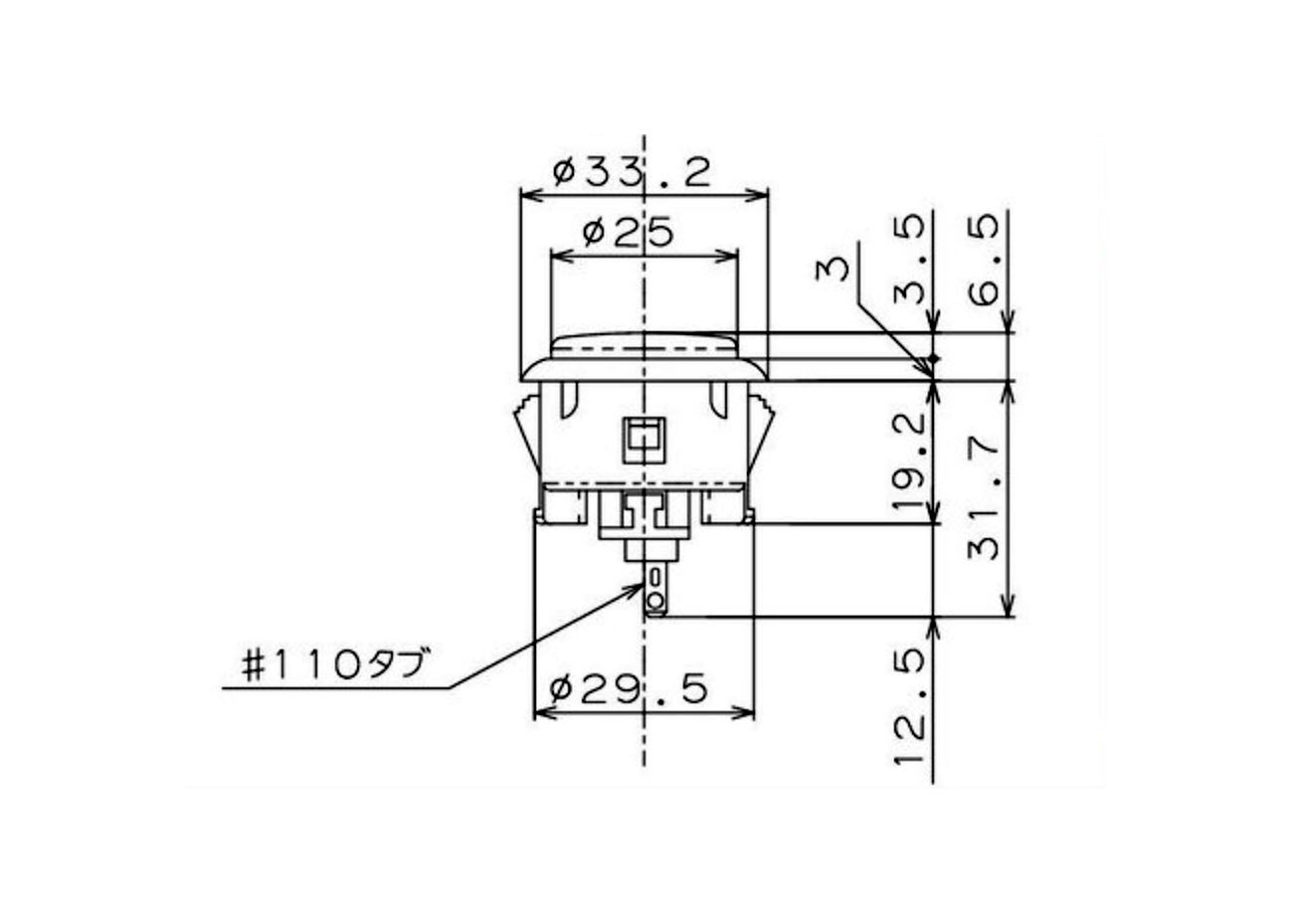 Sanwa OBSF-30 Original Push Button 30mm For Arcade Joystick Games Console  Button