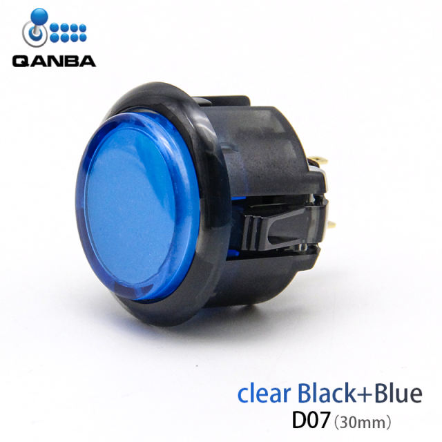 QANBA Gravity KS Mechanical Shafts Silent Pushbutton 30mm 24mm Snap-In Button
