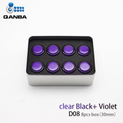 Clear Black Violet D08(8 pcs）