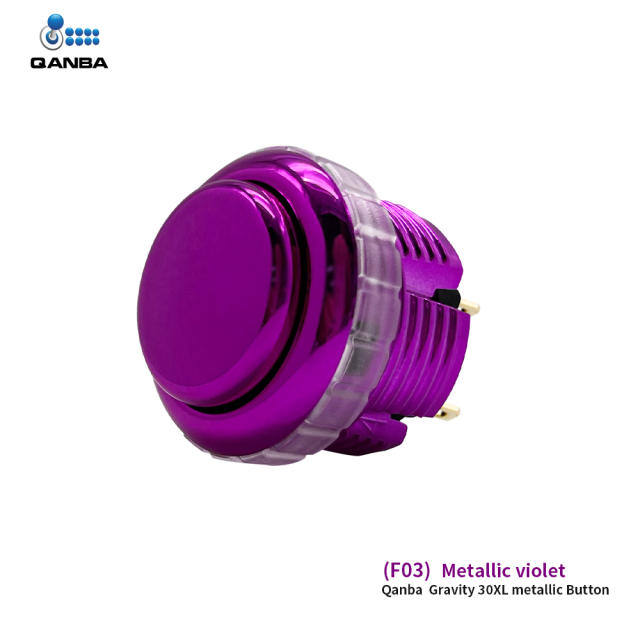 QANBA Gravity LX Metallic color 30mm Mechanical shaft  Arcade buttons