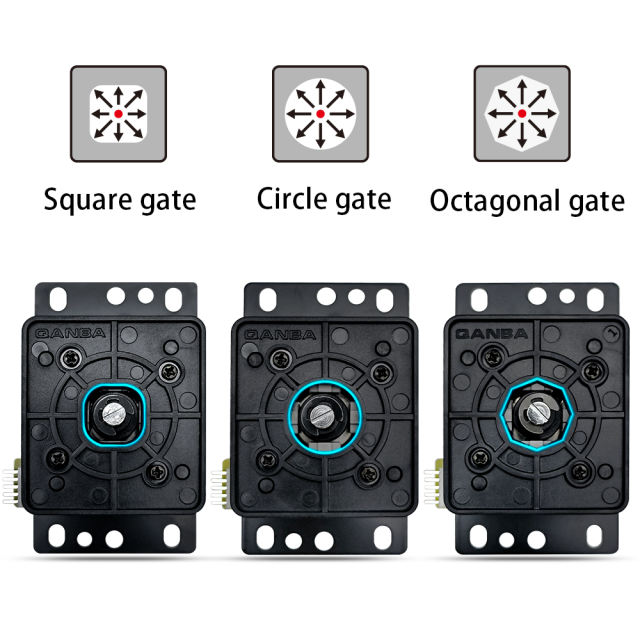 QANBA Gravity V8 Replacement Restrictor Plate Square circle and Octagonal gate for JOV8/S JCV8 Joystick