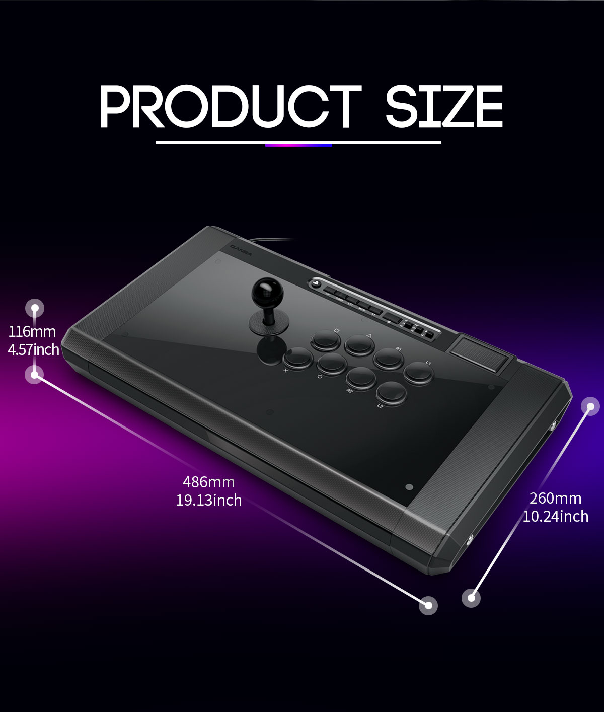 Qanba Obsidian 2 Arcade Fightstick for PS5, PS4, and PC
