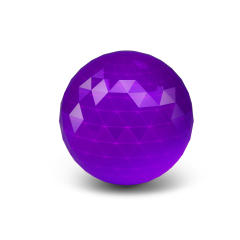 Qanba Prizm balltop clear violet(QP03)