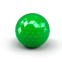 Qanba Prizm balltop clear green(QP05)