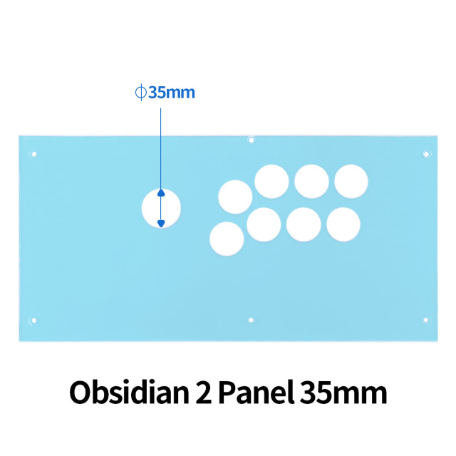Qanba Q7 Obsidian 2 Transparent Plexi Cover Panel Acrylic and bracket steel plates