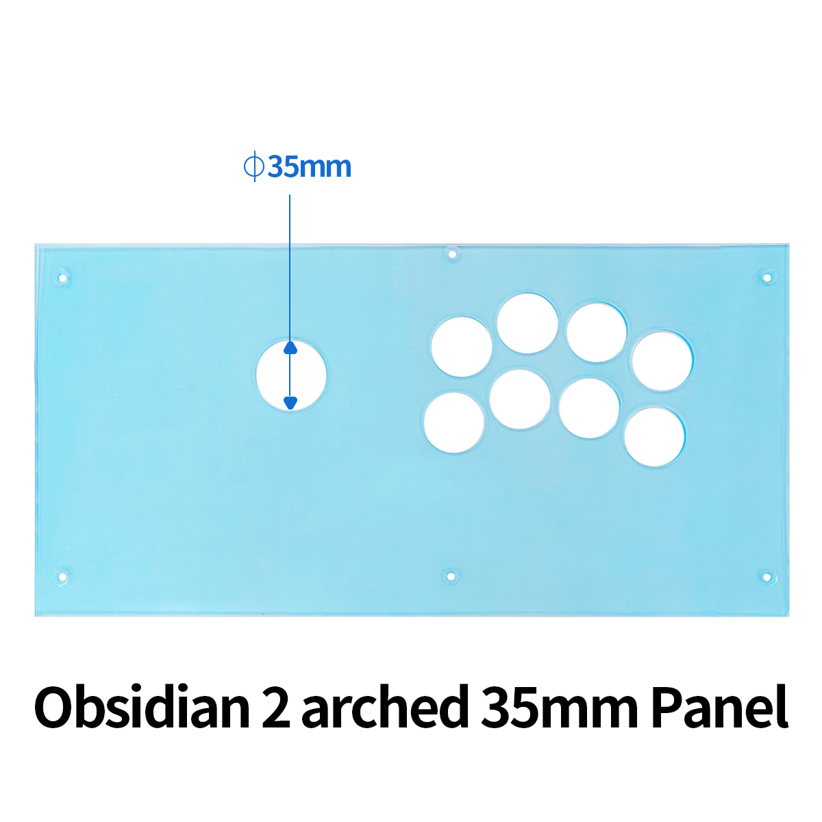 Qanba Q7 Obsidian 2 Transparent Plexi Cover Panel Acrylic