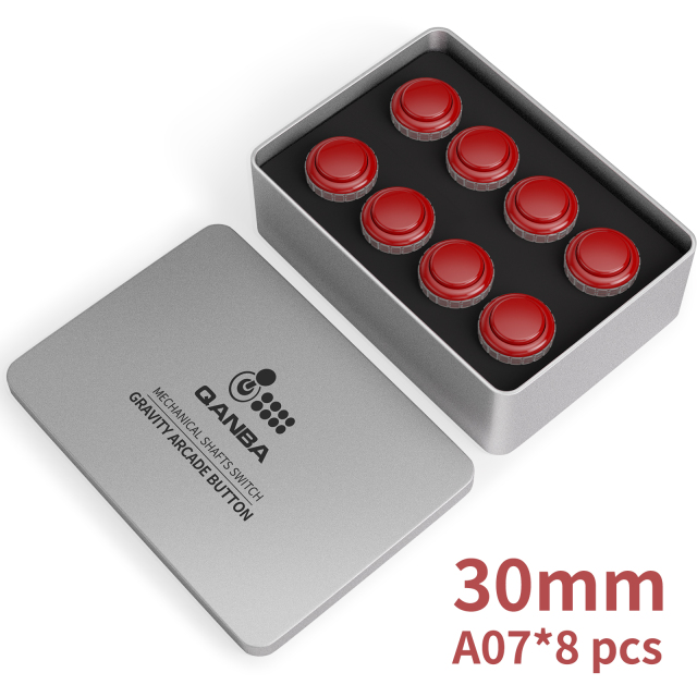 QANBA Gravity LX Clear 30mm Mechanical Pushbutton switch  Button【8 pieces in box】