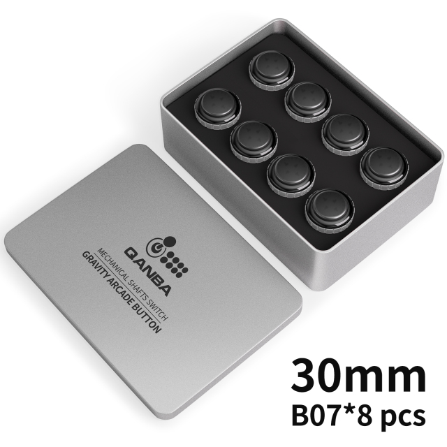 QANBA Gravity LX Clear 30mm Mechanical Pushbutton switch  Button【8 pieces in box】