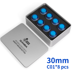 QANBA Gravity LX Clear 30mm Mechanical Pushbutton switch  Button【8 pieces in box】