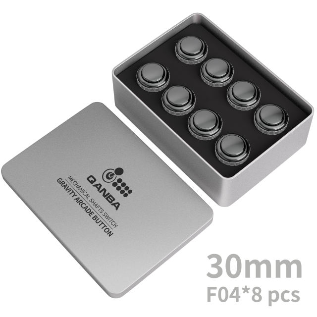 QANBA Gravity LX Metallic color 30mm Mechanical shaft  Arcade buttons