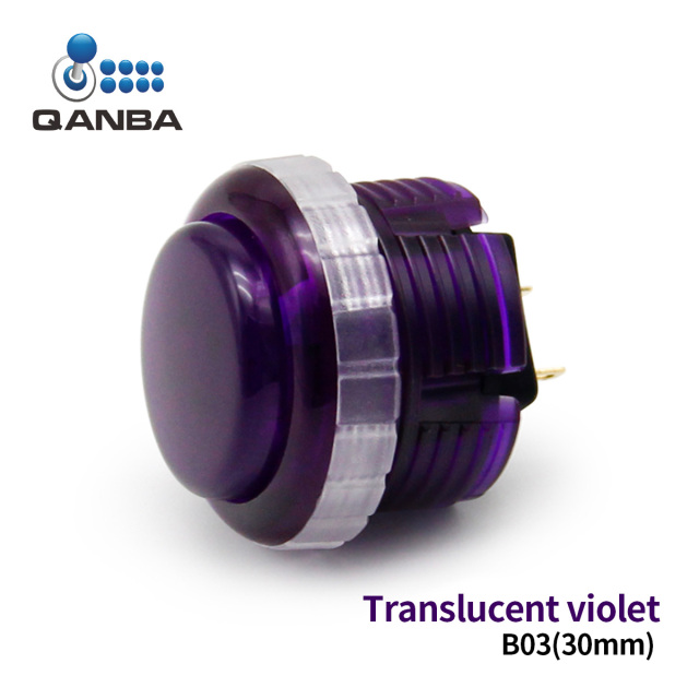 QANBA Gravity LX Clear 30mm Mechanical Pushbutton switch Arcade buttons