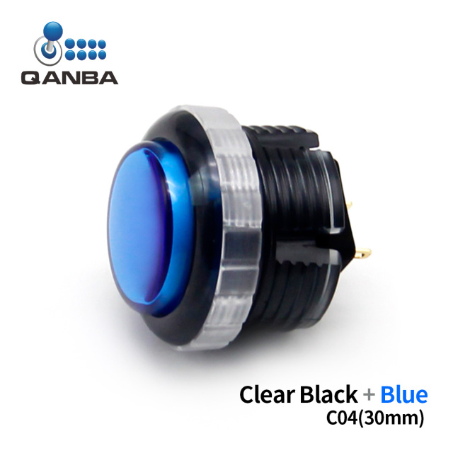 QANBA Gravity LX Clear 30mm Mechanical Pushbutton switch Arcade buttons