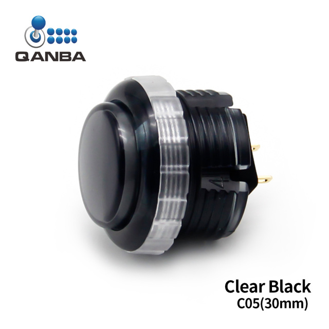 QANBA Gravity LX Clear 30mm Mechanical Pushbutton switch Arcade buttons