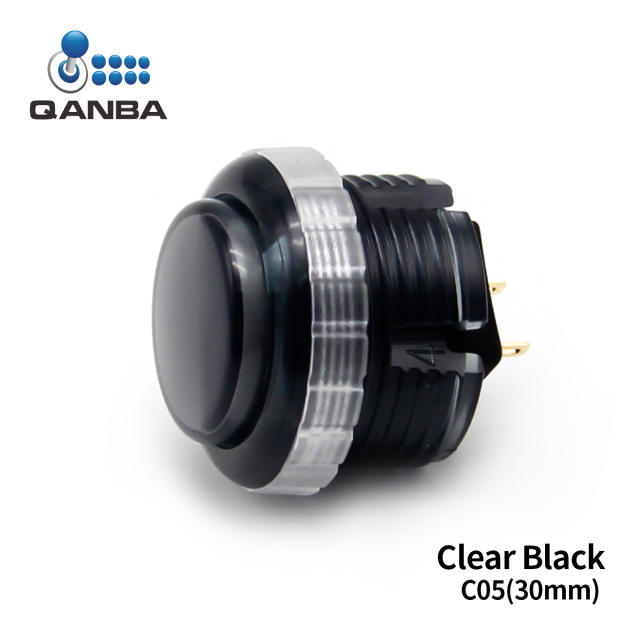 QANBA Gravity LX Clear 30mm Mechanical Pushbutton switch Arcade buttons