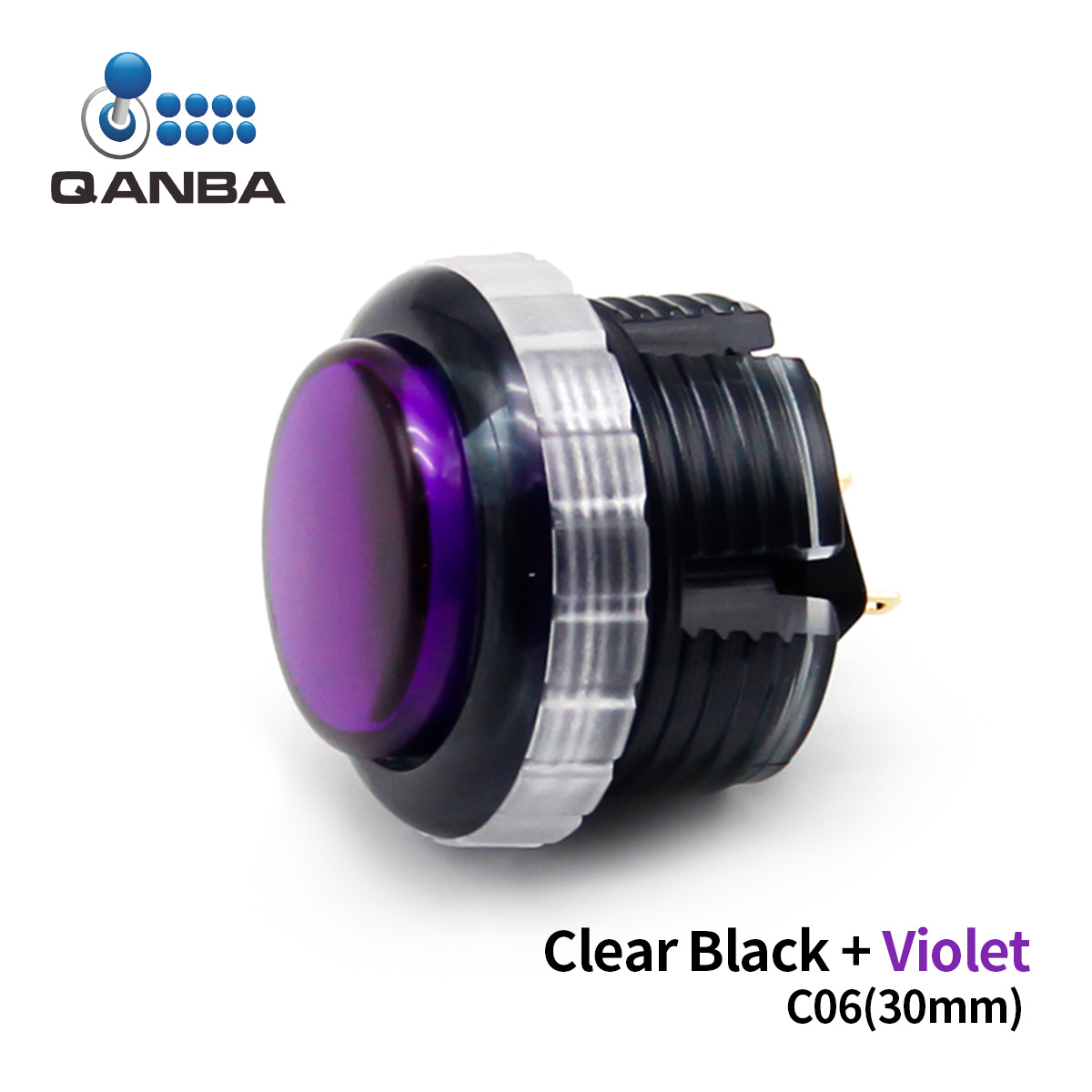 QANBA Gravity LX Clear 30mm Mechanical Pushbutton switch Arcade buttons