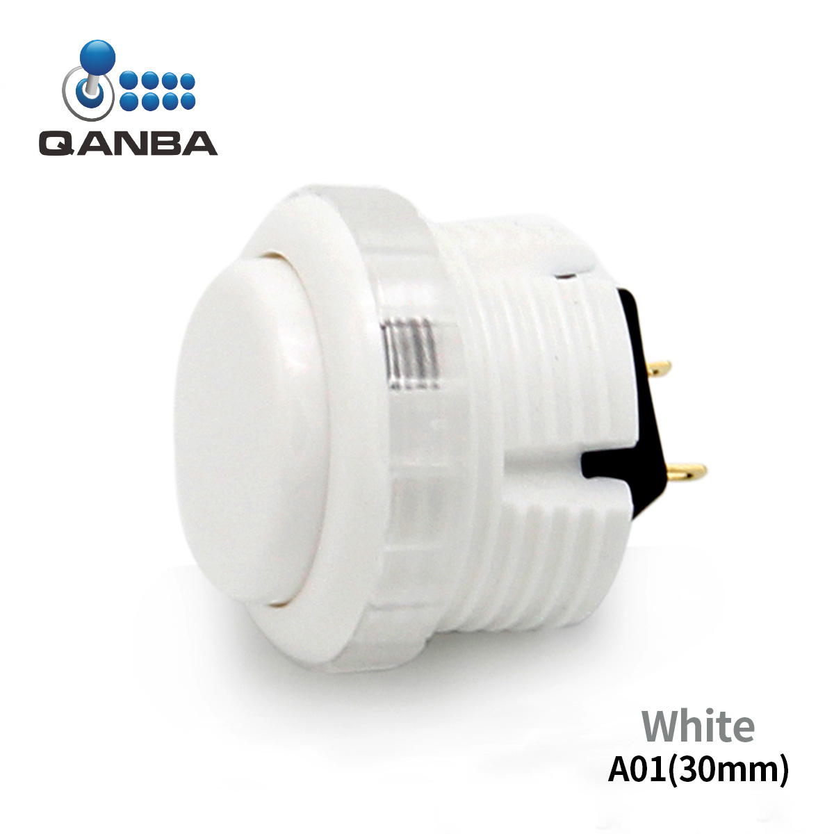 QANBA Gravity LX Clear 30mm Mechanical Pushbutton switch Arcade buttons