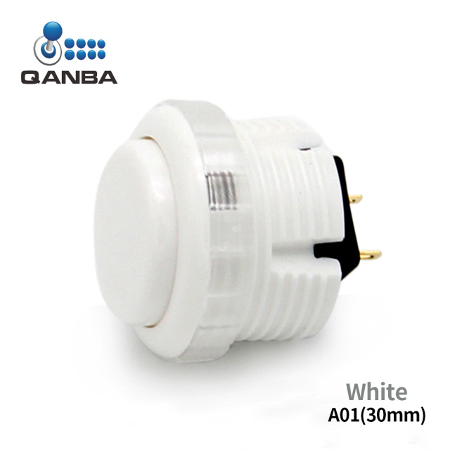 QANBA Gravity LX Clear 30mm Mechanical Pushbutton switch Arcade buttons