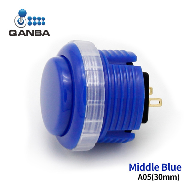 QANBA Gravity LX Clear 30mm Mechanical Pushbutton switch Arcade buttons