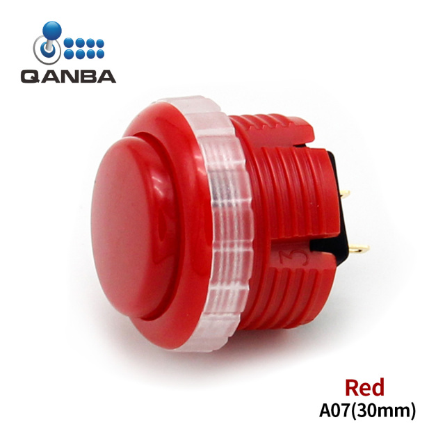 QANBA Gravity LX Clear 30mm Mechanical Pushbutton switch Arcade buttons