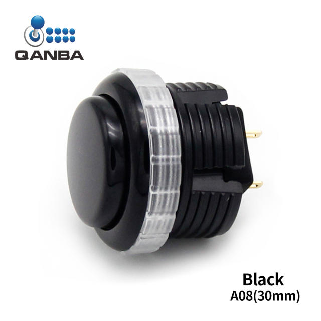 QANBA Gravity LX Clear 30mm Mechanical Pushbutton switch Arcade buttons